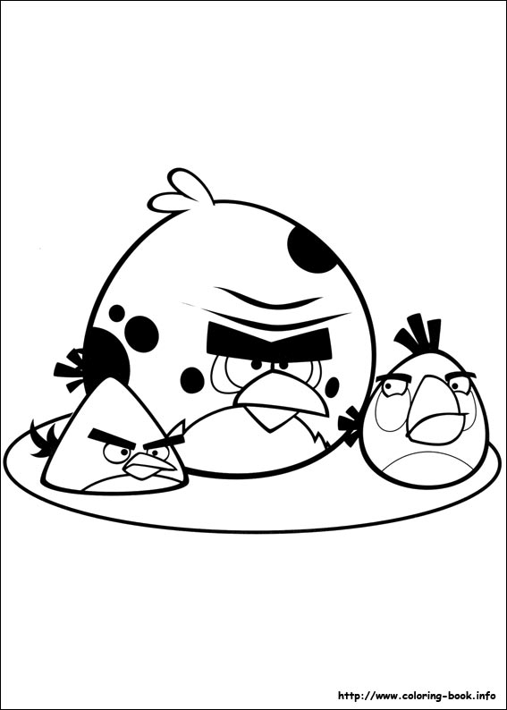 Plansa de colorat cu Angry Birds 135 41